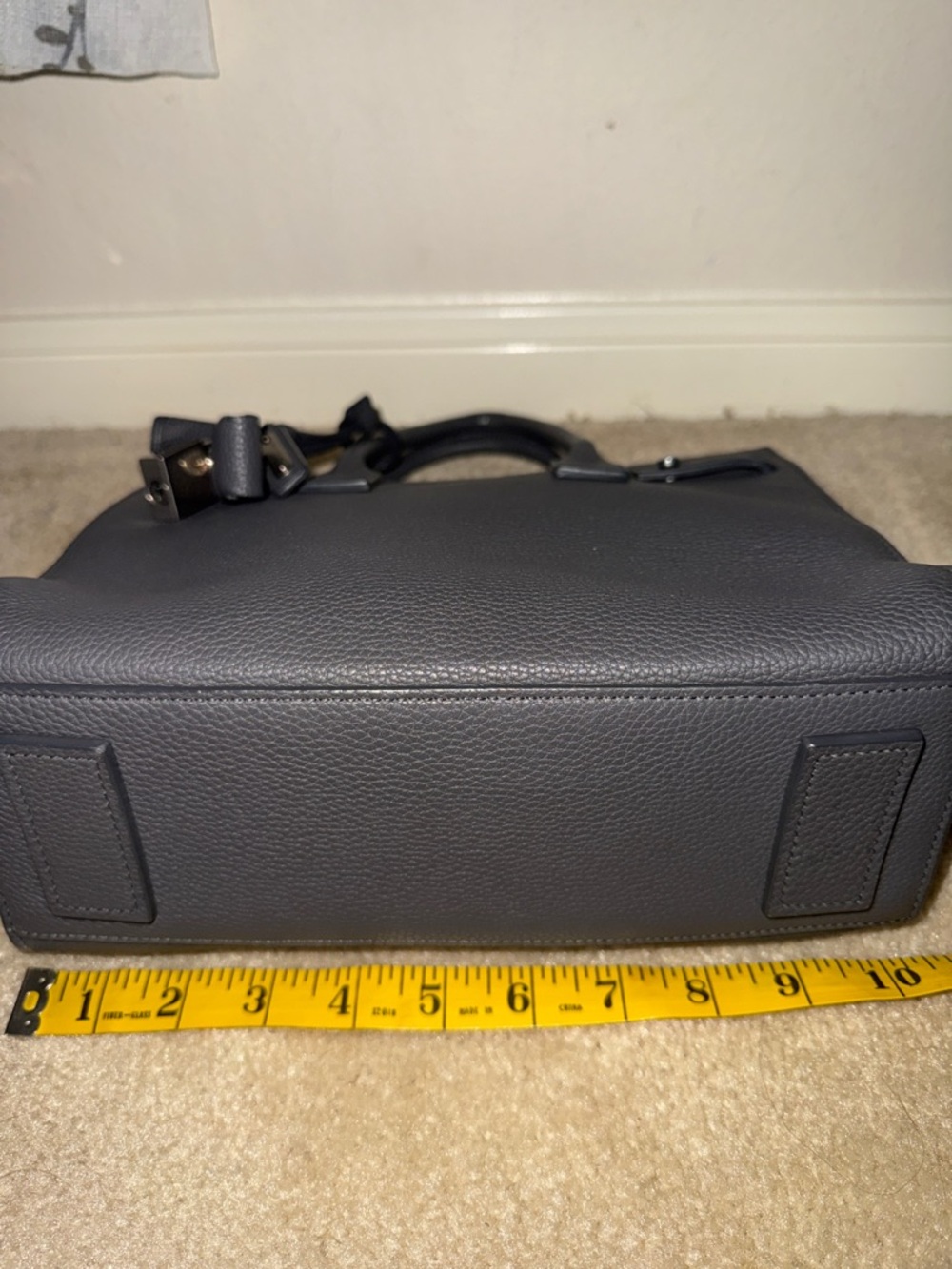 SAINT LAURENT Authentic Grained Calfskin Baby Sac De Jour in gray - Picture 14 of 15